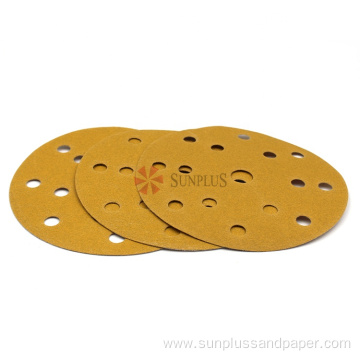 Sandpaper Coated Abrasives Film Discs Gold Paper